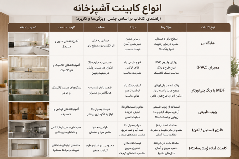 قیمت کابینت و جدول قیمت کابینت 1405 1 قیمت کابینت