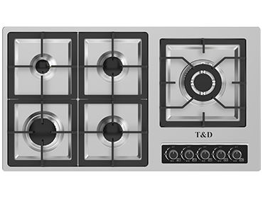 اجاق گاز استیل ۵ شعله TD104S3 اجاق گاز استیل ۵ شعله TD104S3 با صفحه استیل براق و سرشعله ساباف سری 3