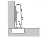 پایه 3D کلیپسی لولا آرام بند فانتونی مدل A011 مناسب کابینت MDF و چوب