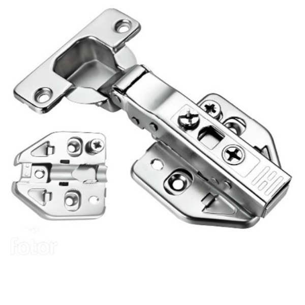 لولا آرام بند پریمیوم روکار کلیپسی با پایه 3D صلیبی فانتونی A121 لولا آرام بند پریمیوم فانتونی مدل A121 با پایه کلیپسی سهبعدی صلیبی، زاویه بازشو 105 درجه، مناسب کابینت MDF و چوب